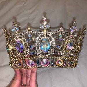 Gold Crystal Crown